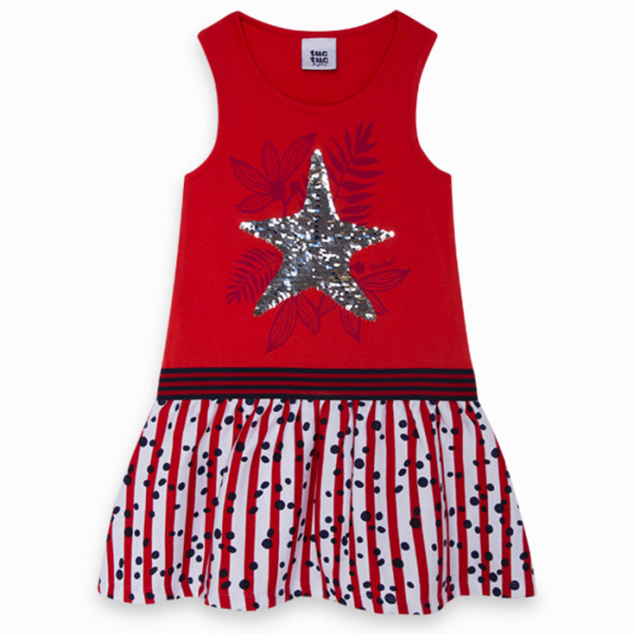 red-combined-jersey-and-viscose-dress-for-girl-lost-ocean